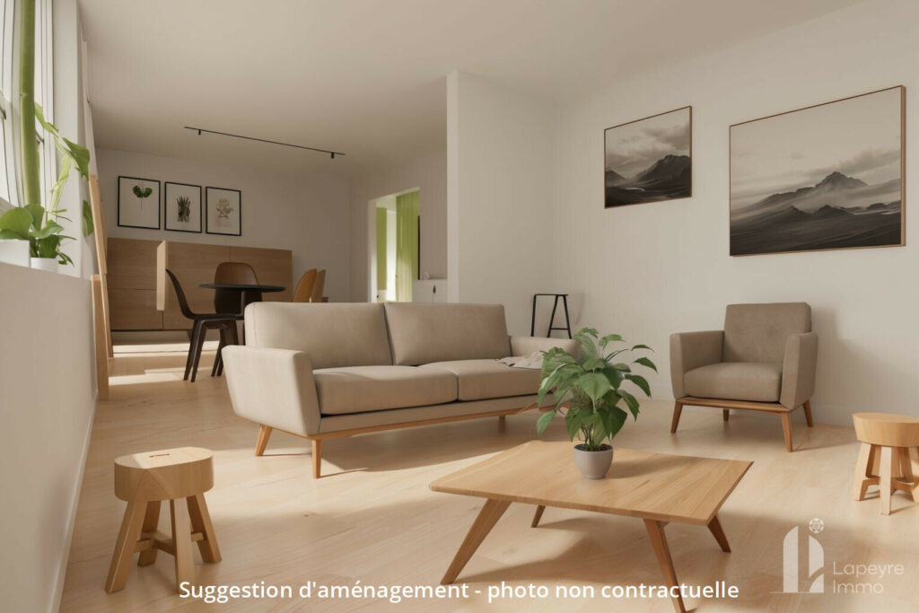 Bourg – Maison de plain pied à potentiel offrant 4 chambres